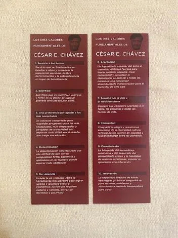 CC Values Bookmark (Spanish)