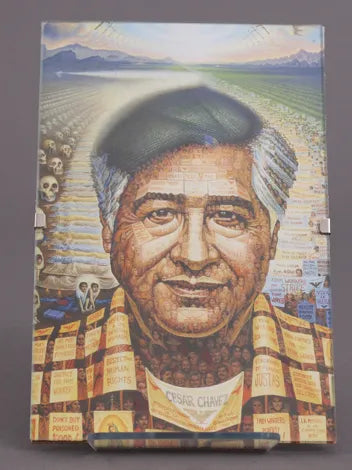 Cesar Chavez, Octavio Ocampo, Mounted Canvas