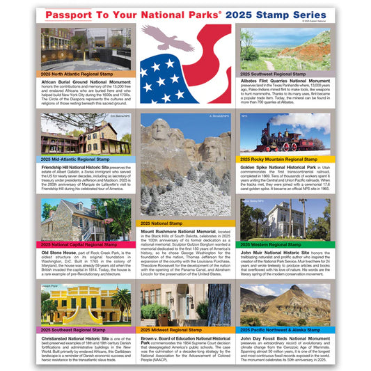 National Park Passport Sticker 2025 Series