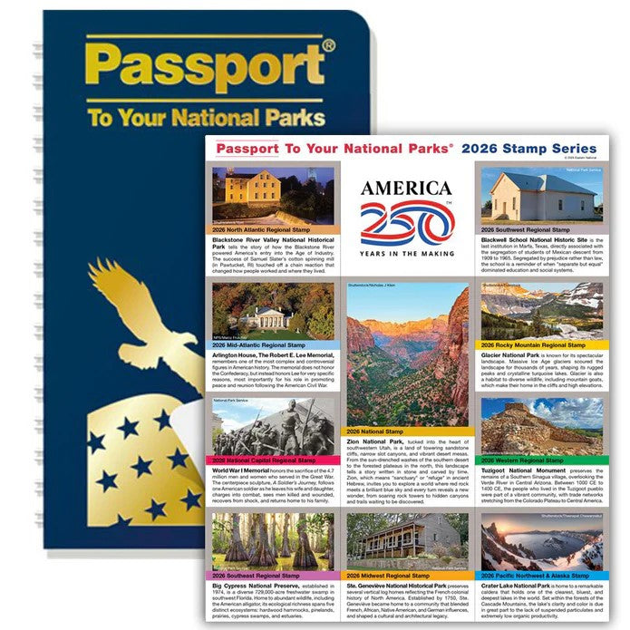 National Park Passport Sticker 2026 Series