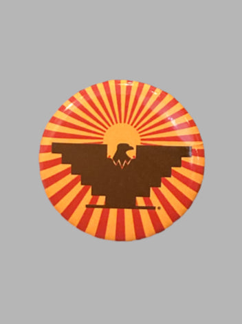 Gold Maroon Eagle SSP Button