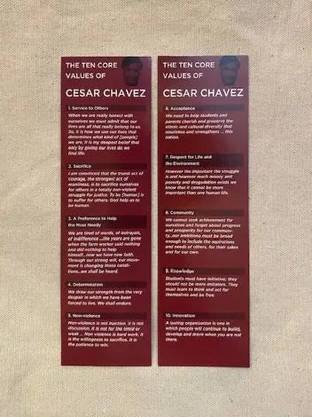 CC Values Bookmark (English)